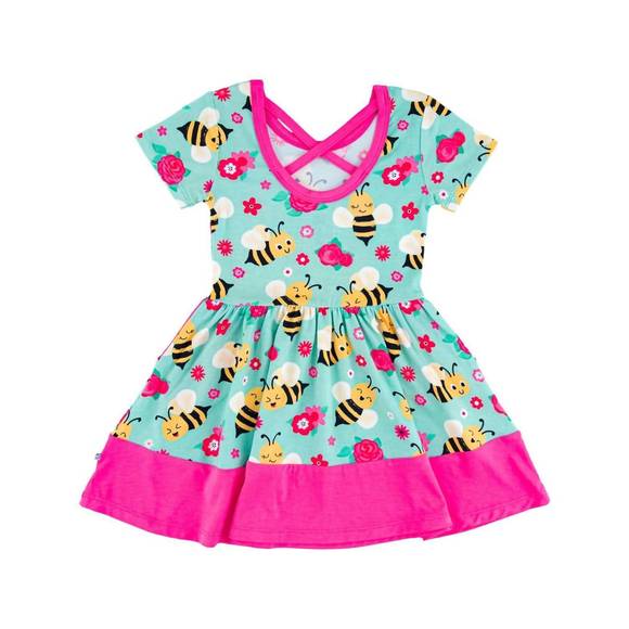 NEW BIRDIE BEAN girl's maya dress in bee - Picture 2 of 5